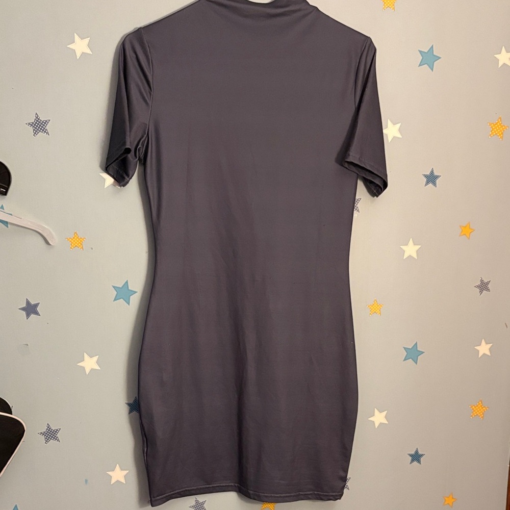 SHEIN Gray Graphic Dress - Picture 2 of 2